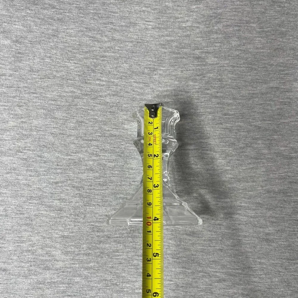 Target 4” Clear Glass Candlestick Taper Candle Holder